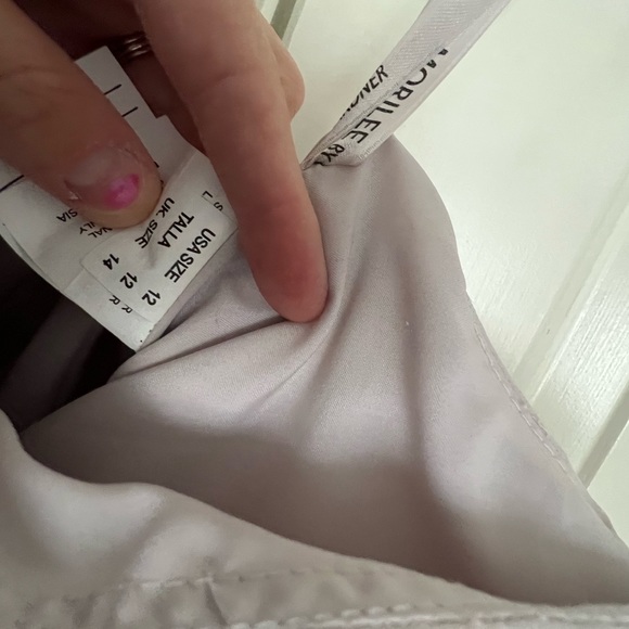 Morilee 21539 One Shoulder Chiffon Bridesmaids Dress Dew Drop Color - Picture 6 of 6